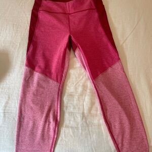 Outdoor Voices Kids Two-Tone Pink Leggings